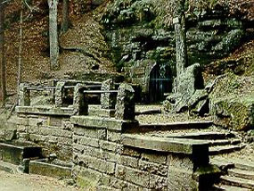 La source du Mont Sainte Odile en Alsace