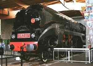 232U1 &agrave; la cit&eacute; du train de Mulhouse
