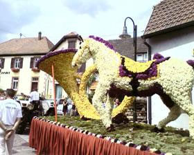 Corso fleuri d'Oberhaslach en Alsace