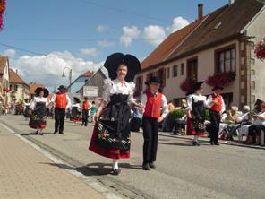 F&ecirc;te du village d'Oberhaslach en Alsace