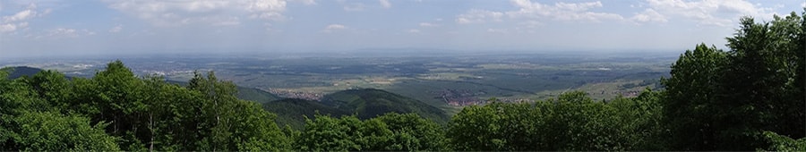 Vue panoramique du sommet du Haut-Koenigsbourg