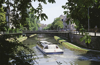 Die Ufer der Ill in Straßburg
