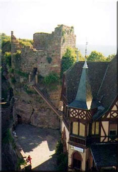 Das Schloss Haut-Barr im Elsass