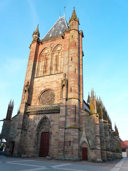L'église de Niederhaslach en Alsace, Bas-Rhin
