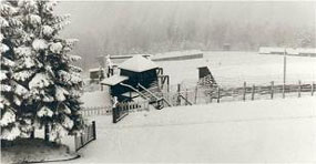 Konzentrazionslager von Struthof unter Schnee