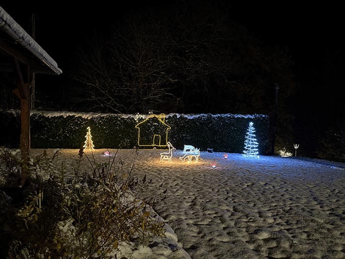 Décor de Noël au Gite en Alsace