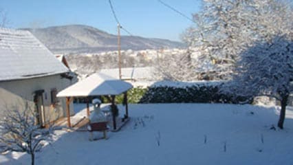 Gite en Alsace-vue hivernale sur Oberhaslach
