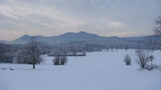 Gite en Alsace au pied des Vosges, en hiver