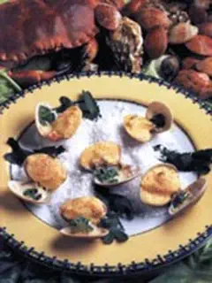 Palourdes farcies à la choucroute